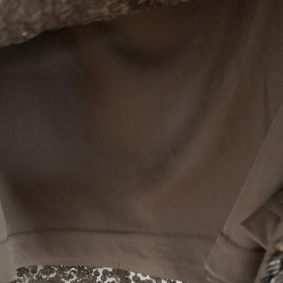 CACHE Bronze Silk All-Over Sequins Cocktail Dress Sz 12 - Picture 7 of 8